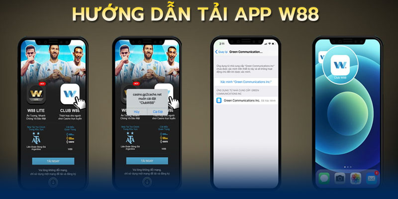 Tải App W88 đối với điện thoại IOS